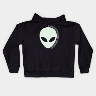 Do you believe? (dark background) Kids Hoodie